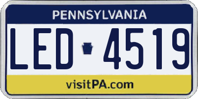 PA license plate LED4519