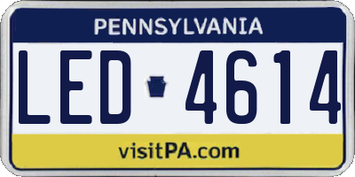 PA license plate LED4614