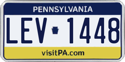 PA license plate LEV1448