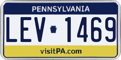 PA license plate LEV1469