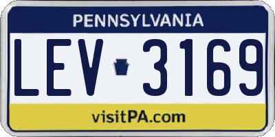 PA license plate LEV3169
