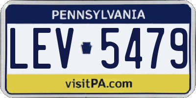 PA license plate LEV5479
