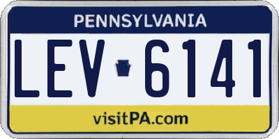 PA license plate LEV6141