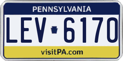 PA license plate LEV6170