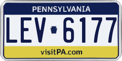 PA license plate LEV6177