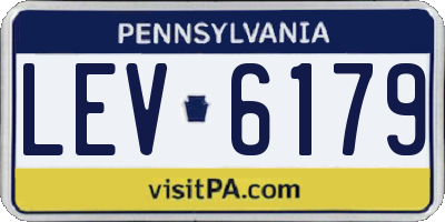 PA license plate LEV6179