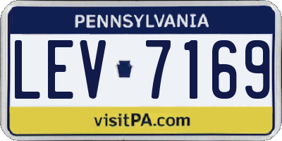 PA license plate LEV7169