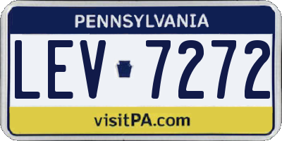 PA license plate LEV7272