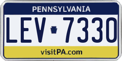 PA license plate LEV7330