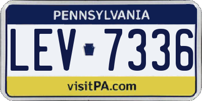 PA license plate LEV7336