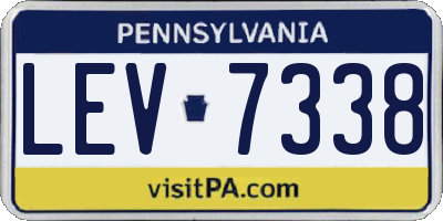 PA license plate LEV7338