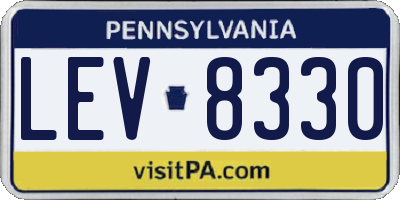 PA license plate LEV8330