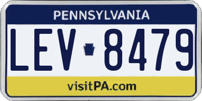 PA license plate LEV8479