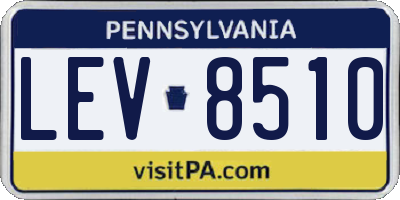 PA license plate LEV8510