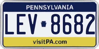 PA license plate LEV8682
