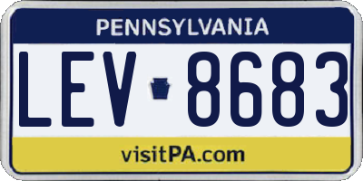 PA license plate LEV8683