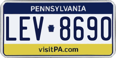 PA license plate LEV8690