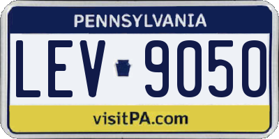 PA license plate LEV9050