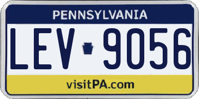 PA license plate LEV9056