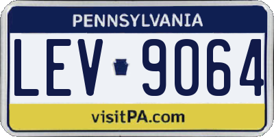 PA license plate LEV9064