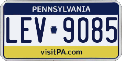 PA license plate LEV9085