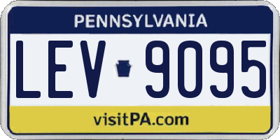 PA license plate LEV9095