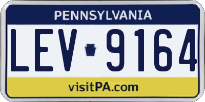 PA license plate LEV9164