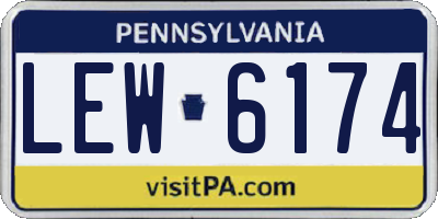 PA license plate LEW6174