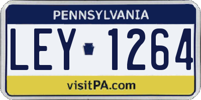 PA license plate LEY1264
