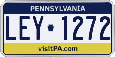 PA license plate LEY1272