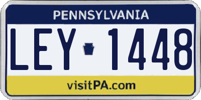 PA license plate LEY1448