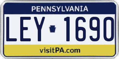 PA license plate LEY1690