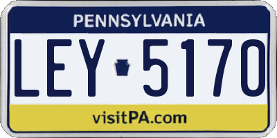 PA license plate LEY5170