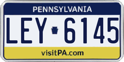 PA license plate LEY6145