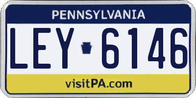 PA license plate LEY6146