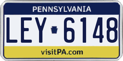 PA license plate LEY6148
