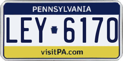 PA license plate LEY6170