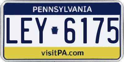 PA license plate LEY6175