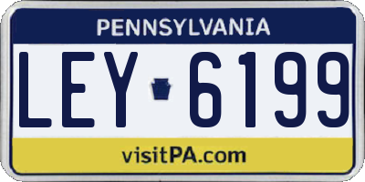 PA license plate LEY6199