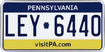 PA license plate LEY6440