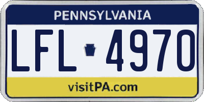 PA license plate LFL4970