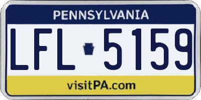 PA license plate LFL5159