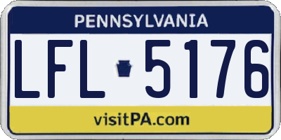 PA license plate LFL5176