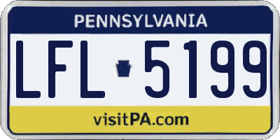PA license plate LFL5199