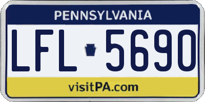 PA license plate LFL5690