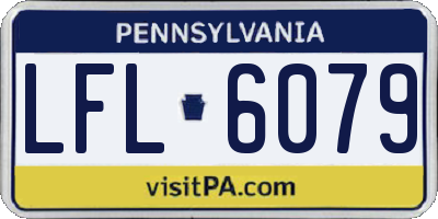 PA license plate LFL6079