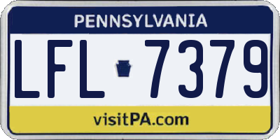 PA license plate LFL7379