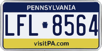 PA license plate LFL8564