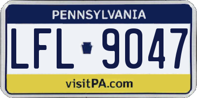 PA license plate LFL9047