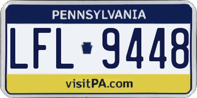 PA license plate LFL9448